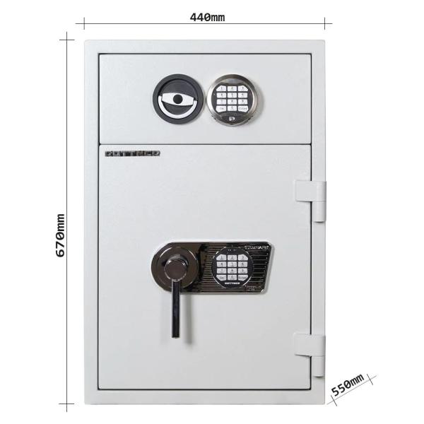 Rottner Schubladentresor D1 65 EL/EL lichtgrau T06172